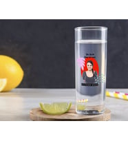 BK Gift Kişiye Özel Renkli Baskılı İsimli Fotoğraflı Vodka Bardağı-2 (Beyaz)