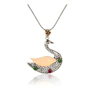 Söğütlü Silver kaz kolye