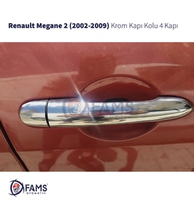 Renault Megane 2 Krom Kapı Kolu 4 Kapı 2002-2009 P. Çelik