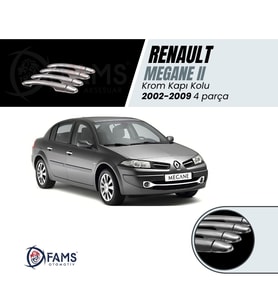 Renault Megane 2 Krom Kapı Kolu 4 Kapı 2002-2009 P. Çelik
