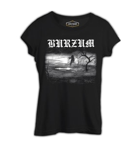 Burzum - 1992 Siyah Kadın Tshirt