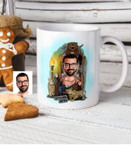 BK Gift Kişiye Özel Bay Viking Karikatür Beyaz Kupa Bardak