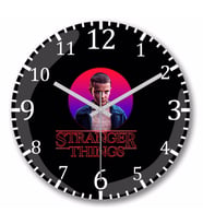 Stranger  Things   Duvar Saati    Bombeli Gercek Cam