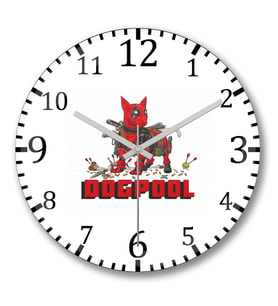 Dogpool Duvar Saati Bombeli Gercek Cam