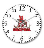Dogpool Duvar Saati Bombeli Gercek Cam
