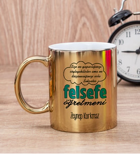 Felsefe Öğretmeni Gold Kupa Bardak