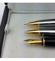 Scrikss 35 gold krom dolma&tükenmez&vrs seti