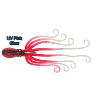 Savage Gear Octopus 70gr 15cm Silikon Yem UV Pink Glow