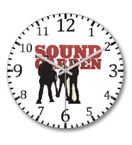 Soundgarden Duvar Saati Bombeli Gercek Cam