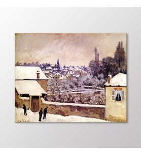 Arty Tablo Kış Louveciennes, 1876 Tablo (Karışık)