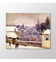 Arty Tablo Kış Louveciennes, 1876 Tablo (Karışık)