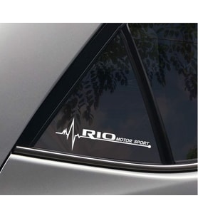 Kia Rio Yan Cam Sticker Oto Kapı Çıkartma Aksesuar 20cmx7cm