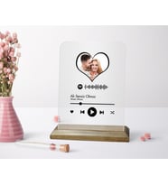 BK Gift Kişiye Özel Fotoğraflı Spotify Barkodlu Plak-1