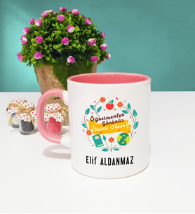 Öğretmenler Günü Hediyesi Kupa Bardak Pembe