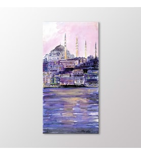 Arty Tablo Suluboya, İstanbul Manzarası Tablo (Karışık)