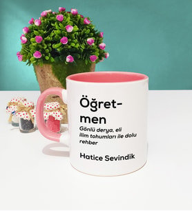 Öğretmen Kupa Bardak Pembe