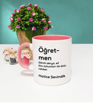 Öğretmen Kupa Bardak Pembe