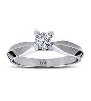 Lova F Renk 0,27 Karat Pırlanta Tektaş Yüzük - 1010007