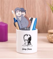 Atatürk Siluetli Seramik Kalemlik
