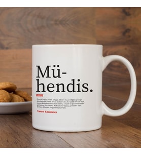 Lügatçe Mühendis İsme Özel Kupa
