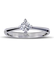 Lova F Renk 0,24 Karat Pırlanta Tektaş Yüzük - 1050140
