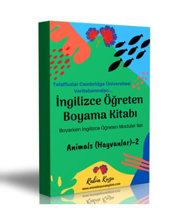 İngilizce Öğreten Boyama Kitabı (Yabani Hayvanlar-2)