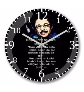 Neşet Ertaş Söz   Duvar Saati    Bombeli Gercek Cam