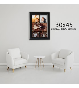 Dekoratif 30x45 5'li Kolaj Çerçeve