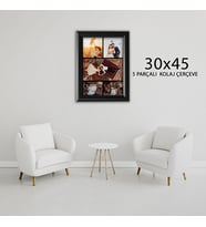 Dekoratif 30x45 5'li Kolaj Çerçeve