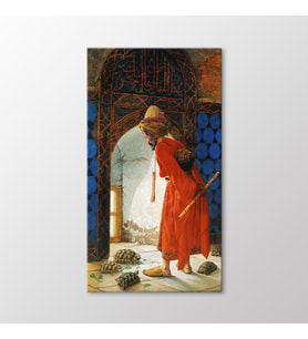 Arty Tablo Kaplumbağa Terbiyecisi Tablo (Karışık)