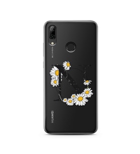 Papatya Harf Tasarım Süper Şeffaf Silikon Telefon Kılıfı Huawei P Smart (2019) N