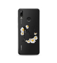 Papatya Harf Tasarım Süper Şeffaf Silikon Telefon Kılıfı Huawei P Smart (2019) N