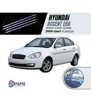 Hyundai Accent Era Krom Cam Çıtası 4 parça 2006 ve üzeri Paslanmaz Çelik