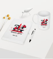 BK Gift Kişiye Özel Öğretmenler Gününüz Kutlu Olsun Temalı Beyaz Defter Kalem Kupa Seti - 1
