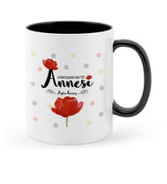 BK Gift Kişiye Özel Dünyanın En İyi Annesi Siyah Kupa Bardak  10