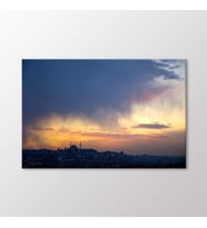 Arty Tablo İstanbulda Gün Batımı Tablo (Karışık)