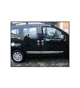 Peugeot Bipper Krom Yan Kapı Çıtası 4 parça 2008 ve üzeri Paslanmaz Çelik