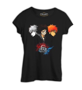 Bleach - This War Within Siyah Kadın Tshirt