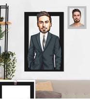 Kişiye Özel Kolay Yetişmiyor Karikatürlü 3D Ahşap Tablo 30x47 Model-1