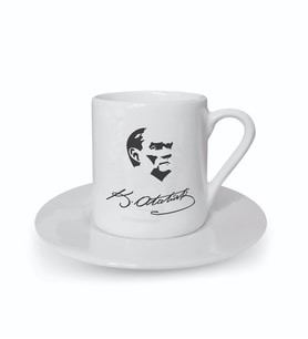 Kişiye Özel Kemal Atatürk İmzalı Kahve Fincanı 1