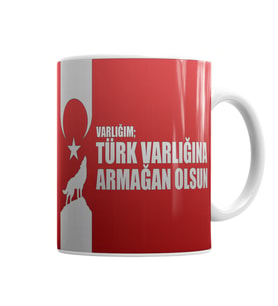 Ayyıldız Varlığın Türk Varlığına Armağan Olsun  Türk Bayrağı Kupa