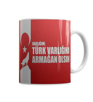 Ayyıldız Varlığın Türk Varlığına Armağan Olsun  Türk Bayrağı Kupa