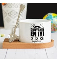 Babalar Günü Hediyesi Dünyanın En İyi Babası Lüks Fincan Seti (STD)