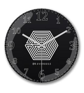Exo Overdose Duvar Saati Bombeli Gercek Cam
