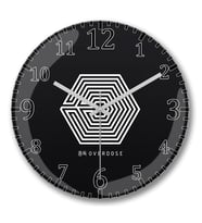 Exo Overdose Duvar Saati Bombeli Gercek Cam