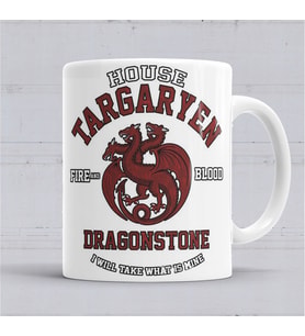 Game of Thrones House Targaryen Kupa Bardak Porselen