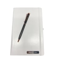 Kişiye Özel Beyaz Defter Kalem Hediye Seti