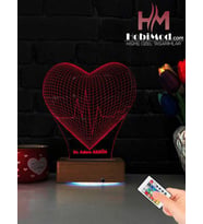 Doktora-Tıp Bayramına Özel 3D Kalp Ritmim Led Aydınlatma 3