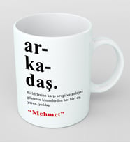 Kişiye Özel Arkadaş Kupa Bardak