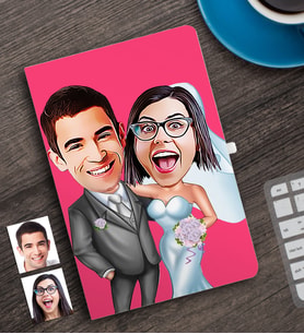 BK Gift Kişiye Özel Evleniyoruz Karikatürlü Defter-5
